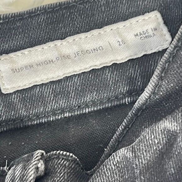 Pacsun Distressed Super High Rise Leggings Sz 26 - Picture 6 of 10